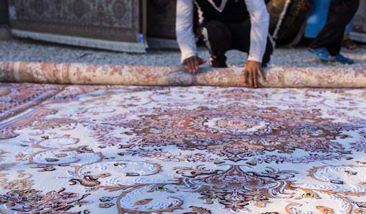 روش اصولی لول کردن قالی در قالیشویی اشرفی اصفهانی